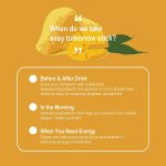 Easy Tomorrow Jelly Stick Before/After Drink Alcohol, After Party Recovery & Relief for Great Night & Better Morning, Party Vacation Aid, Liver Cleanse Detox, Mango Flavored, 상쾌환, 20 Packets - Image 6